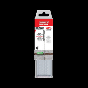 DIABLO DMAPL2910-P25 5/32"X3-1/2"X6" SDS PLUS CONCRETE